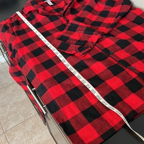 NWOT Wondershop SOFT men’s black and red buffalo check plaid flannel shirt, L - Picture 11 of 12
